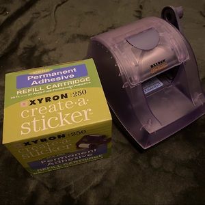 Xyron Sticker Maker & refill cartridge